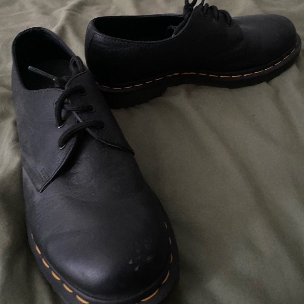 Dr. Martens Black Leather Oxfords - Picture 3 of 5